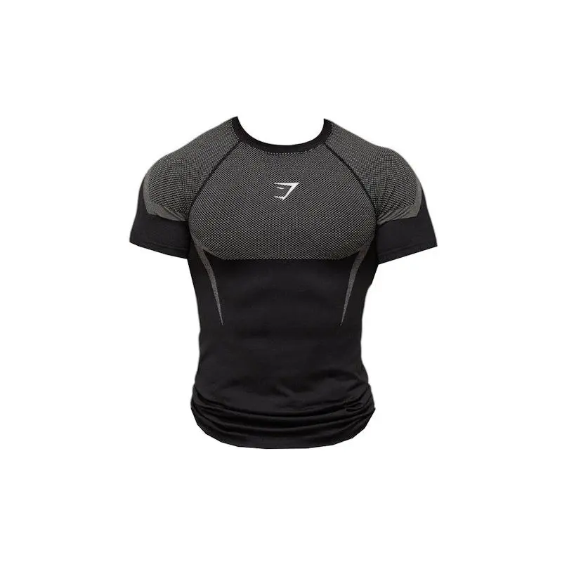 Gymshark Onyx 5.0 Seamless T-shirt Black/Light Grey (men) by StockX