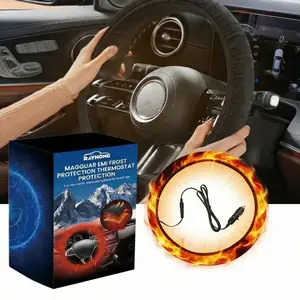 Heated Steering Wheel Cover Anti-Slip Universal Steering Wheel Cover Quick-Heating Protective Sleeve Fits 90% of Vehicles Constant 36°C Temperature, Elastic Fit，heater，steering wheelswap，steering wheel table，car steering wheel