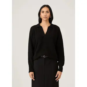 Sunspel Women’s Lambswool Polo Neck Jumper