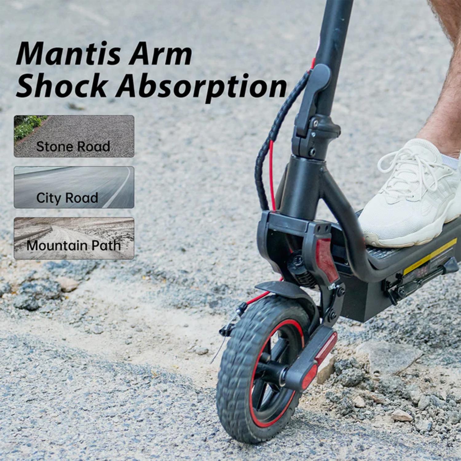 【New Year Sale】 Powerful Electric Commuter Scooter for Adults, 10' Pneumatic Tires, LED Screen Design, Double Suspension, APP Control, Adult Commuting Electric Scooter SpringStatements