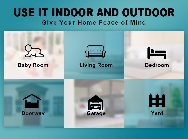 Vision Well Wireless Security Home Camera, AI PIR Sensor, Two-Way Talk, Smart Instant Siren, IP65 Waterproof, Support SD Card and Cloud Storage