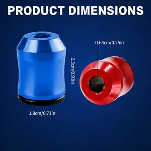 2 Pcs Strong Magnetic Screw Rings, 1/4 Inch (6.35 mm) Universal Magnetic Screw Ring Bits, Compatible with Hex Screwdrivers and Power Bits