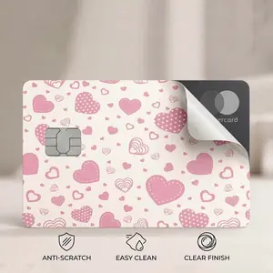 Cute Credit Card Sticker | Waterproof Vinyl Card Skin | Aesthetic Card Cover