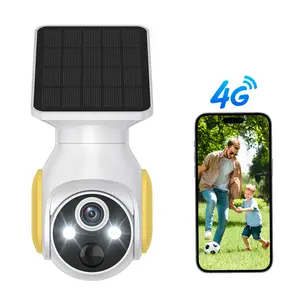 1080p Wireless Camera with Solar Panel, AI Human Detection, Smart Motion Tracking, Night Vision, 2-Way talk, Cloud Storage, 2.4 GHz Wi-Fi, Outdoor Security Camera wifi