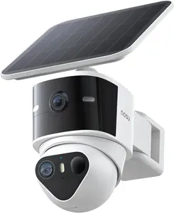 T2 Pro Solar Security Cameras *Wireless Outdoor*  3K Dual Cam / No Blind Spot / Security Camera for Home  +170° Wide + 360° PTZ, AI Human Vehicle Tracking, Solar Powered