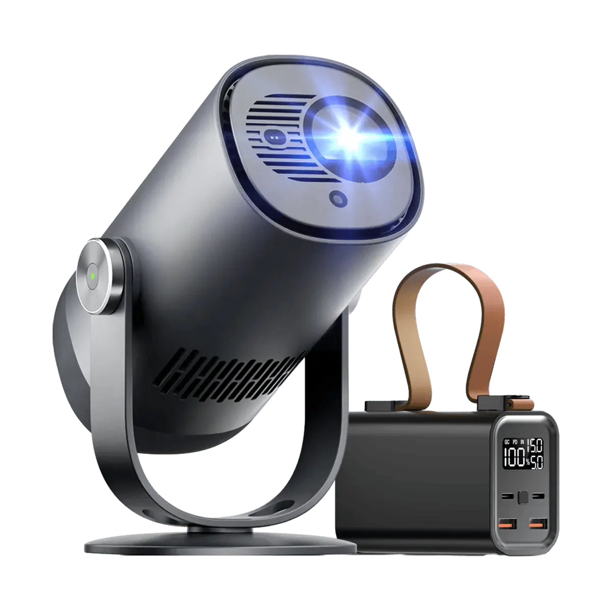 DangBei F5 Native 1080P Projector, Auto Focus, Dolby Audio, Portable WiFi Bluetooth Projector for Outdoor Home Theater, 4K Supported