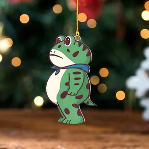 Portland Frog Christmas Ornament 2025, Funny Political Frog Meme Ornament, Freedom Frog Pro-Democrat Gift, Liberal Holiday Decoration, Anti MAGA Ornament for Friends and Family