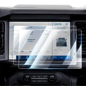 Canvcle 2 Pack Anti Glare Screen Protector for 2021-2025 Ford Bronco 12-Inch Touchscreen, 9h Tempered Glass Protector for 2025 Bronco Accessories, Navigation Protective Film Anti Fingerprint Cover Protection