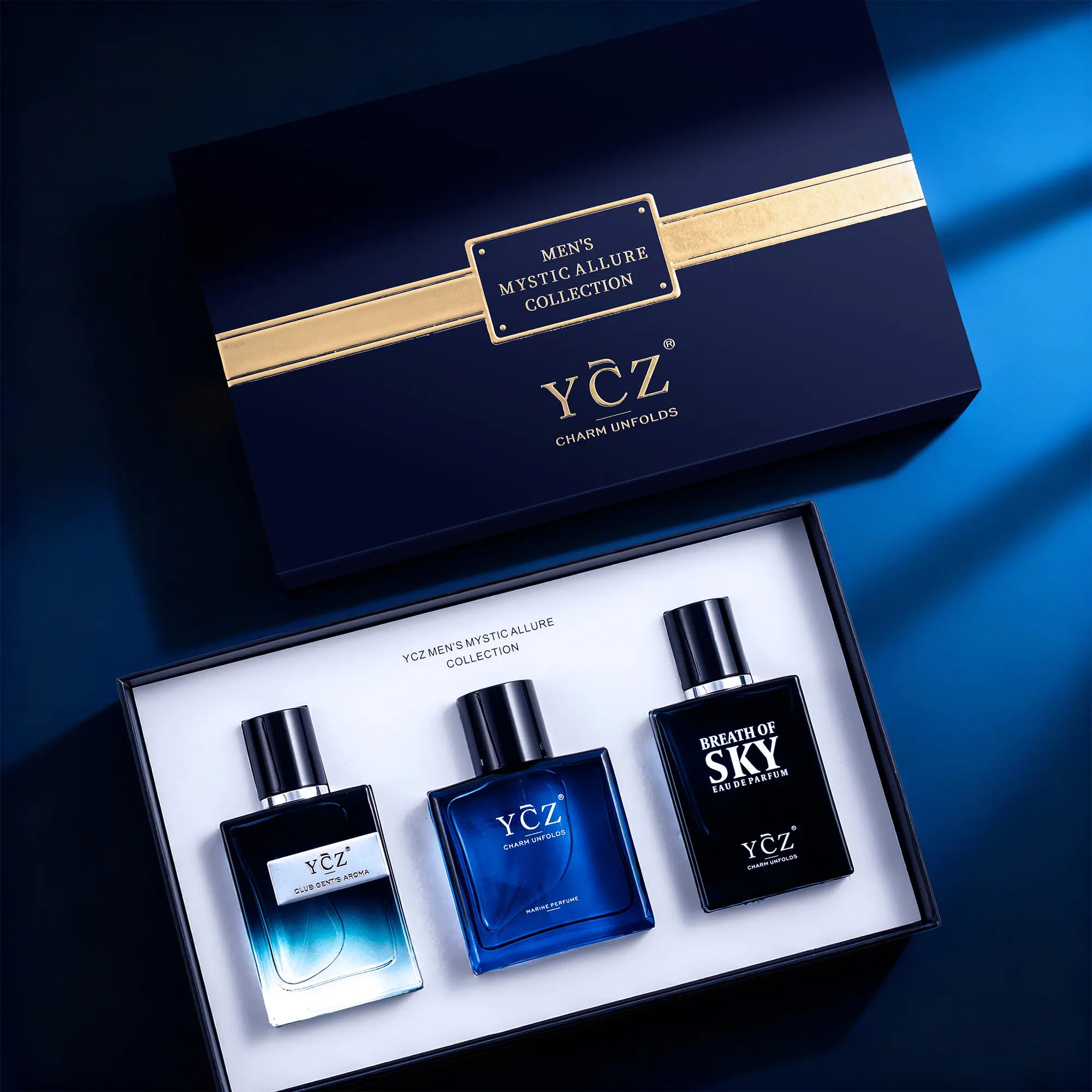 YCZ Men's Mystical Charm Collection | 3 Long-Lasting Eau de Parfums for Dates, Parties & Everyday Wear, Three Signature Scents, Three Distinct Expressions of Modern Masculinity