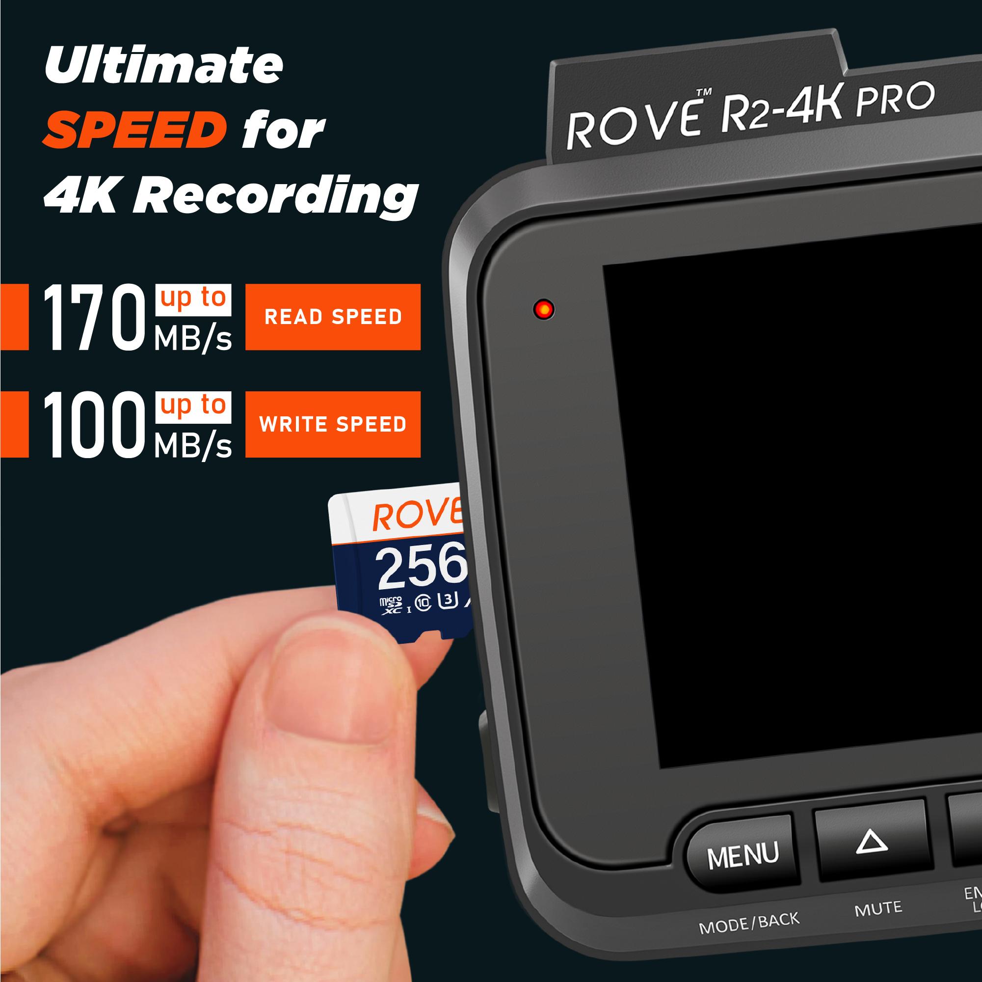 ROVE Ultimate 256GB Micro SD Card with USB 3.2 Gen-1 Type-C Card Reader For Dash Cams, DSLR Cameras, Action Cams, Drones, Gaming Consoles, Laptop & Smartphones ROVE Ultimate 256GB Micro SD Card with USB 3.2 Gen-1 Type-C Card Reader For Dash Cams, DSLR Cameras, Action Cams, Drones, Gaming Consoles, Laptop & Smartphones