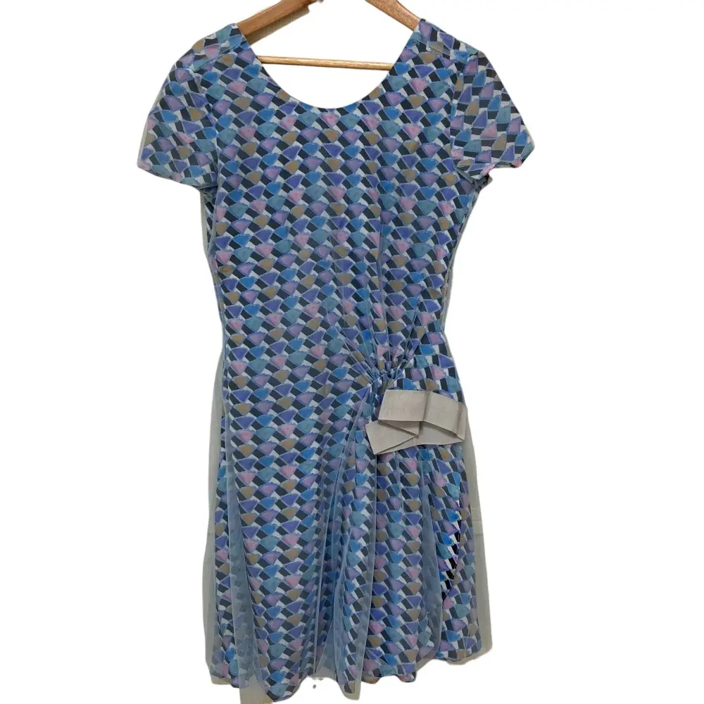 Pre-owned Giorgio Armani Others Small Leather Goods Emporio Armani Allover Pattern Tulle Organza Dress