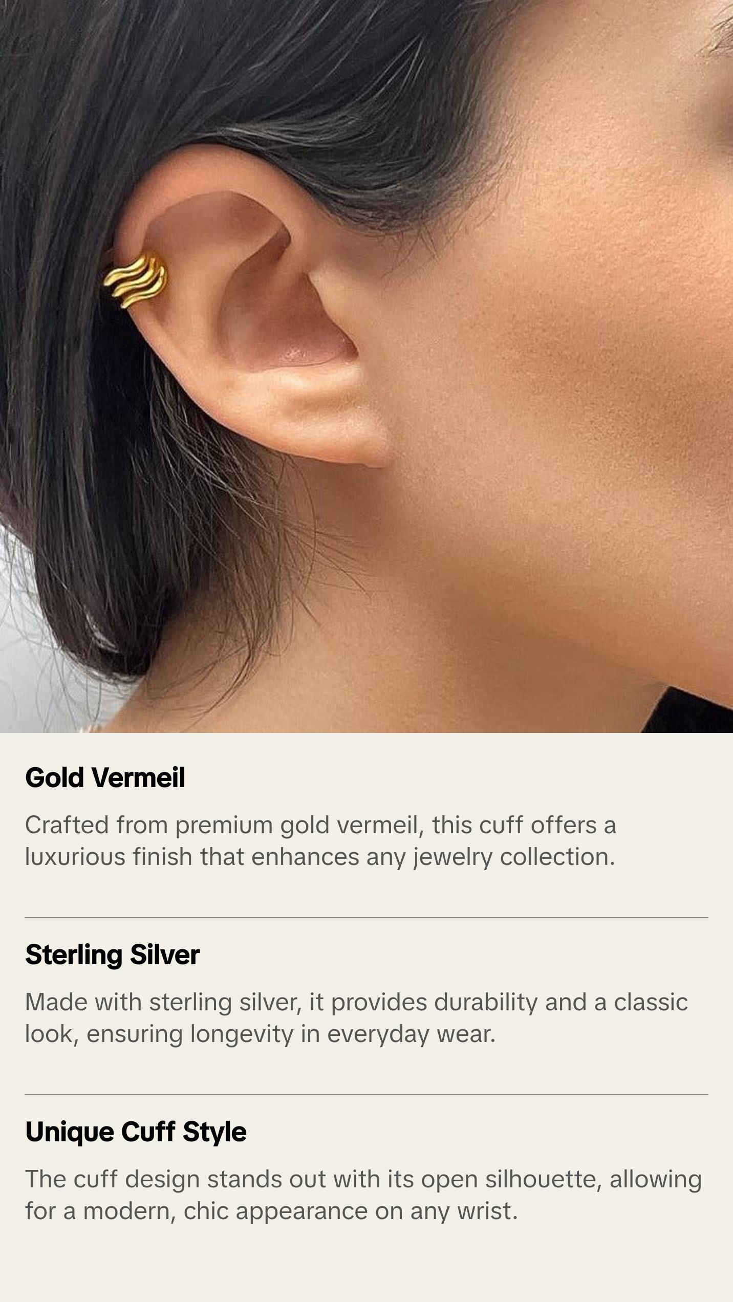 Layla Cuff | Gold Vermeil