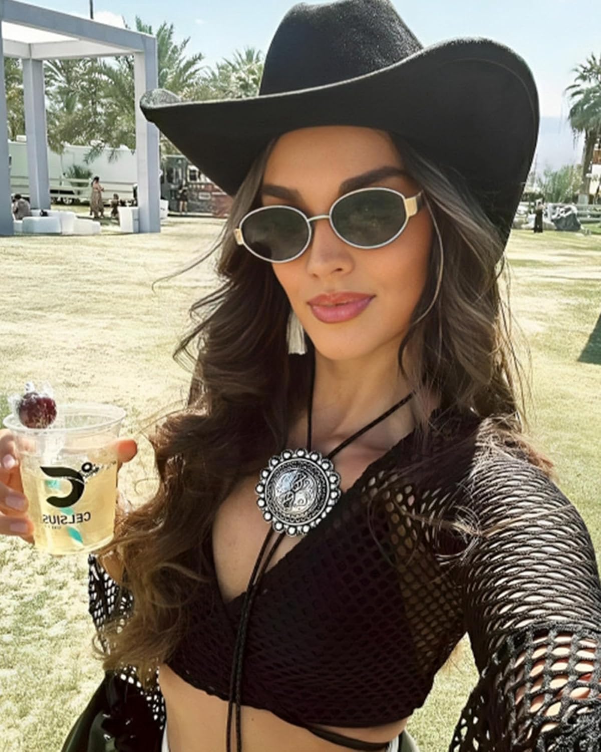 Paleshy Retro Oval Sunglasses for Women & Men 3-Piece Set Lightweight Metal Frame UV400 Protection Trendy Classic Shades