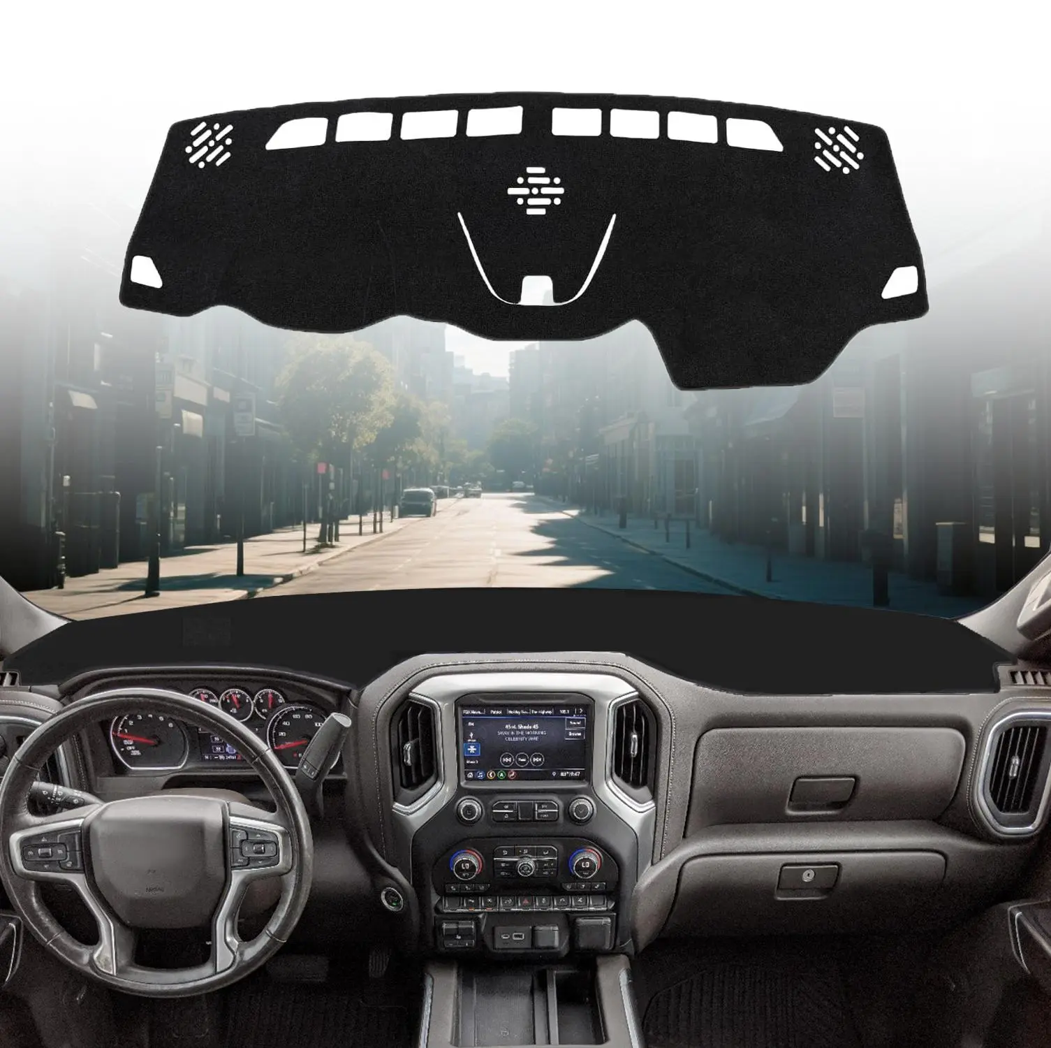 Dash Cover Fits for Jeep Cherokee 2014-2023 (NOT for Grand Cherokee) (Only Fits Cherokee Latitude) Dashboard Cover Mat for Cherokee Accessories UV Rays Protector