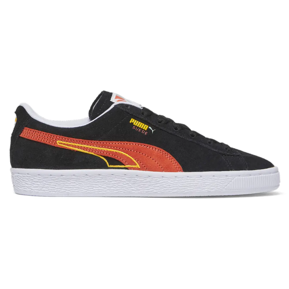 PUMA Womens Suede Brand Love Lace Up Sneakers Shoes Casual - Black