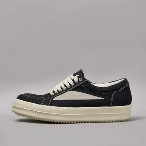 ShoesMenTwillCanvasLowTopCasualShoesWomenSneakerOwensShoeMenLaceUpBlackCanvasShoesRetroFlatSneakersFootwearClosed